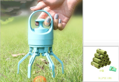 Portable  Dog Pooper Scooper With Built-in Poop Bag Dispenser