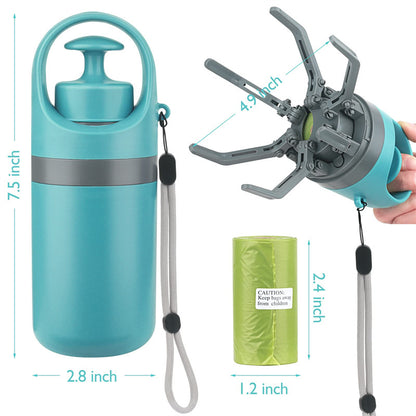 Portable  Dog Pooper Scooper With Built-in Poop Bag Dispenser